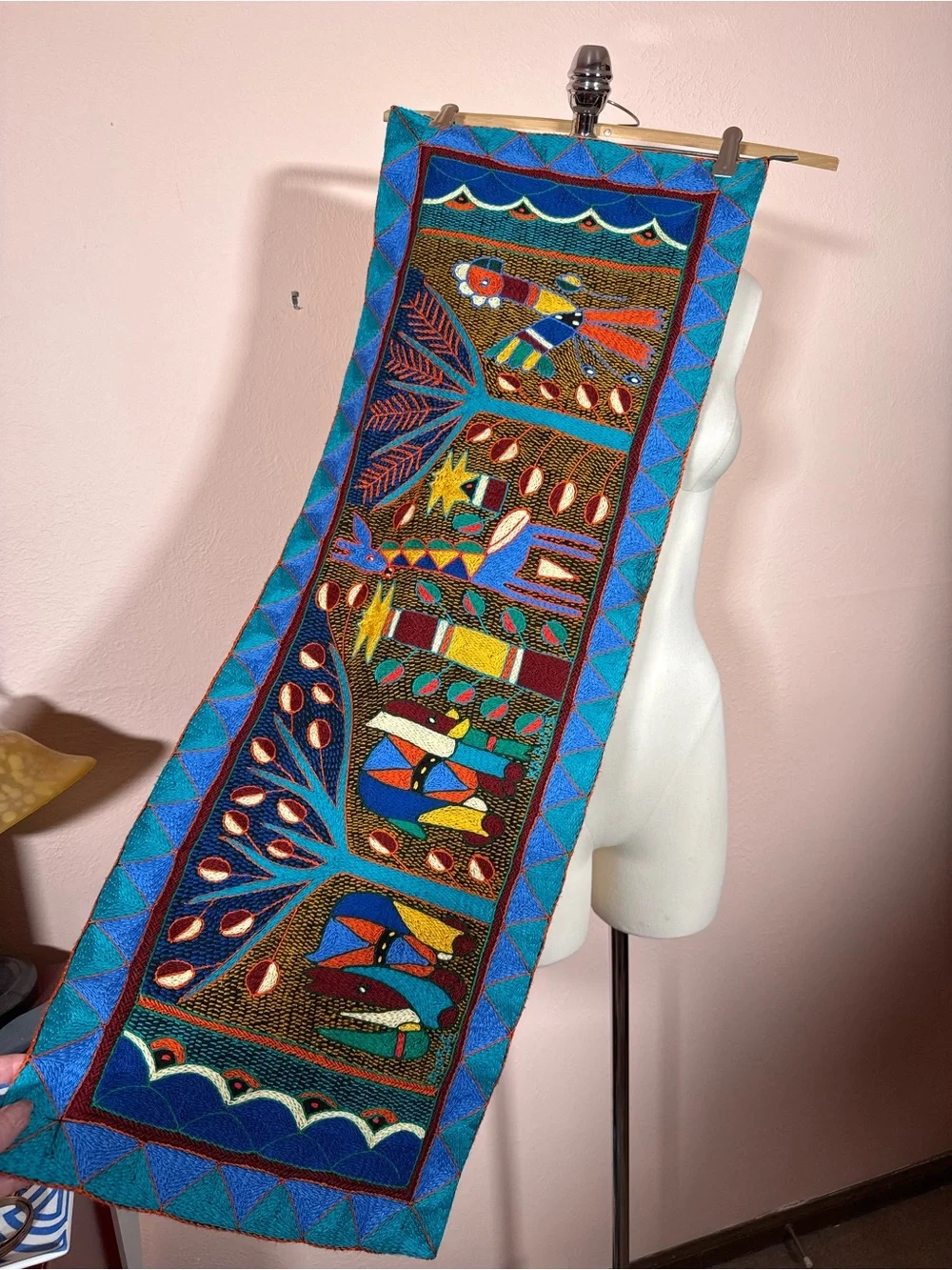 Kaross hand embroidered